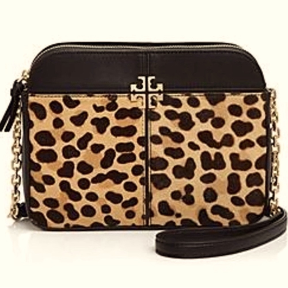 Flawless Condition Tory Burch Ivy Calf Hair Crossbody bag.
